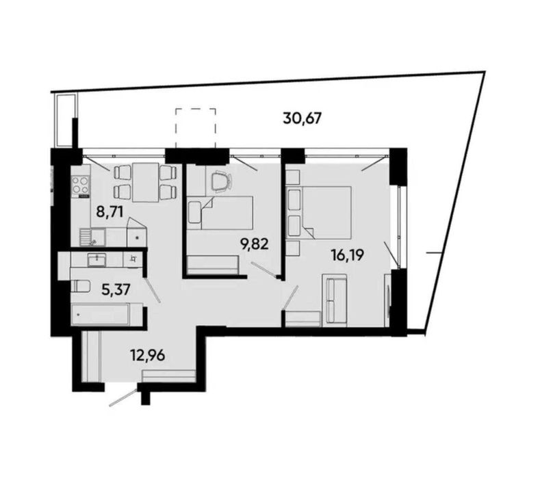 Квартира на Lenonna Residents в Львові, ID 332394, фото №8