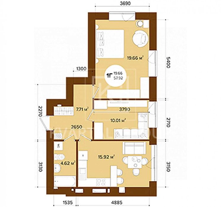 Квартира на ЖК Фаворит Premium в Києві, ID 332464, фото №8