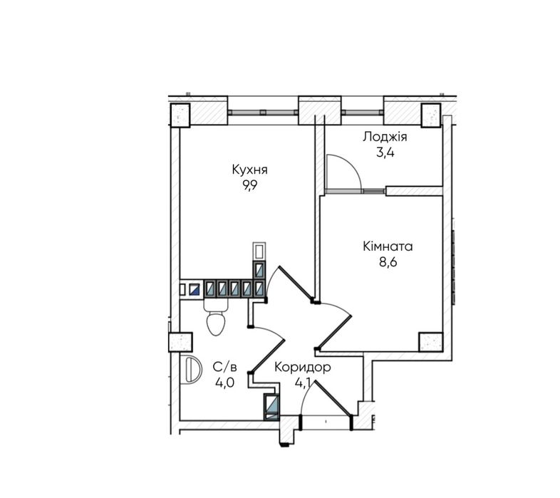 Квартира на Пересипський в Одеса, ID 332543, фото №1