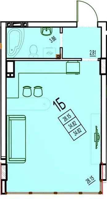 Квартира на ЖК Derby Style в Одеса, ID 332763, фото №3
