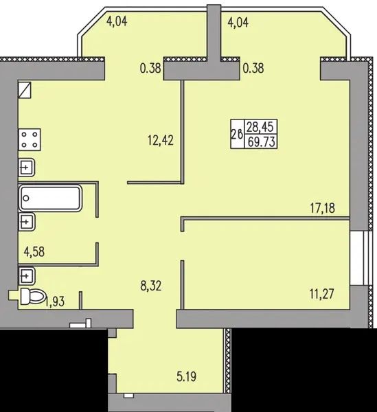 Квартира — Хмельницький в Хмельницькому, ID 334155, фото №2