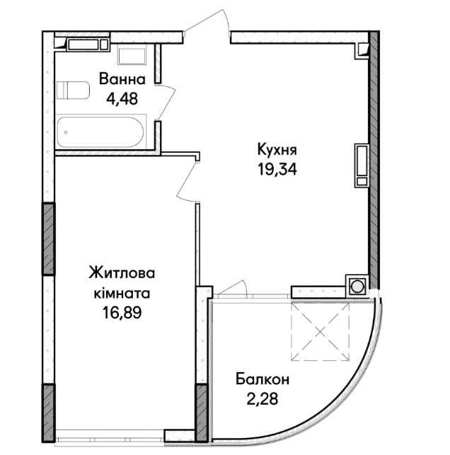 Квартира на вул. Будинок 39 в Києві, ID 334272, фото №7