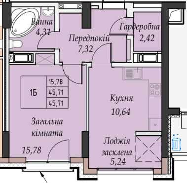 Квартира на ЖК Гідропарк в Івано-Франківську, ID 337706, фото №7