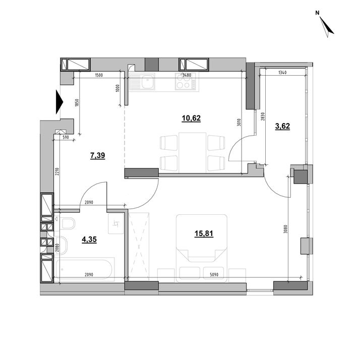 Квартира на вул. Рудненська, 8 в Львів, ID 334603, фото №2