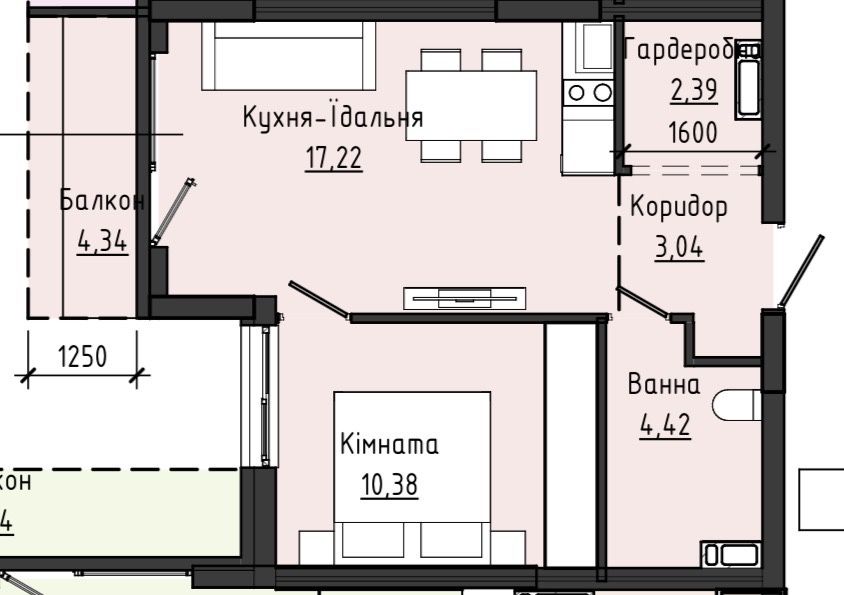 Квартира на ЖК Manhattan UP в Івано-Франківськ, ID 334801, фото №2