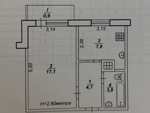 Квартира на Саксаганський в Кривому Розі, ID 334975, фото №9