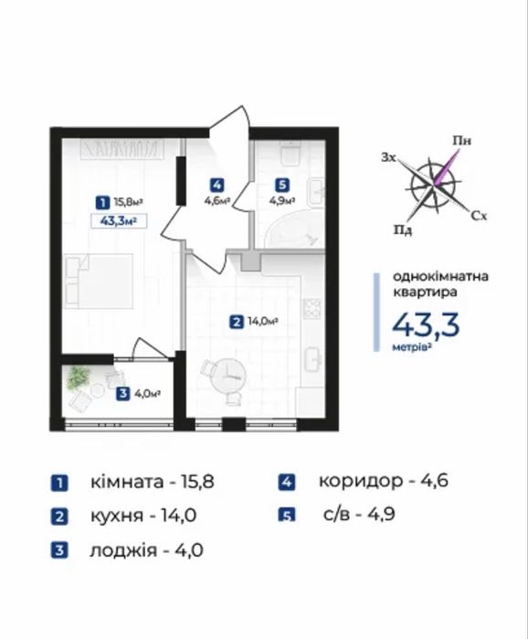 Квартира на Надрічна в Івано-Франківськ, ID 335298, фото №5