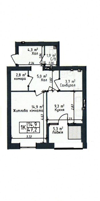 Квартира на ЖК Одеса Сіті в Одесі, ID 335514, фото №11