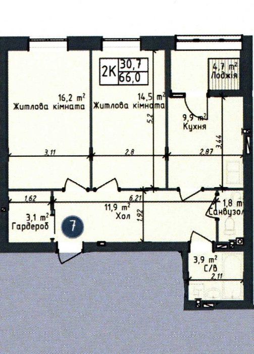 Квартира на ЖК Одеса Сіті в Одесі, ID 335514, фото №8