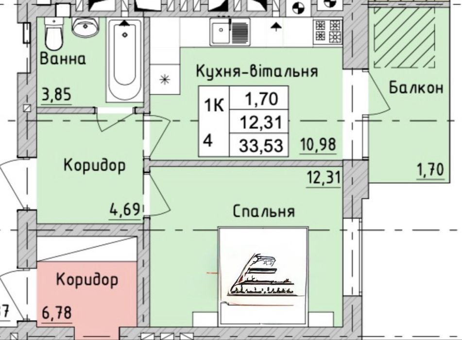 Квартира на ЖК Бургундія 3 в Києві, ID 335642, фото №8