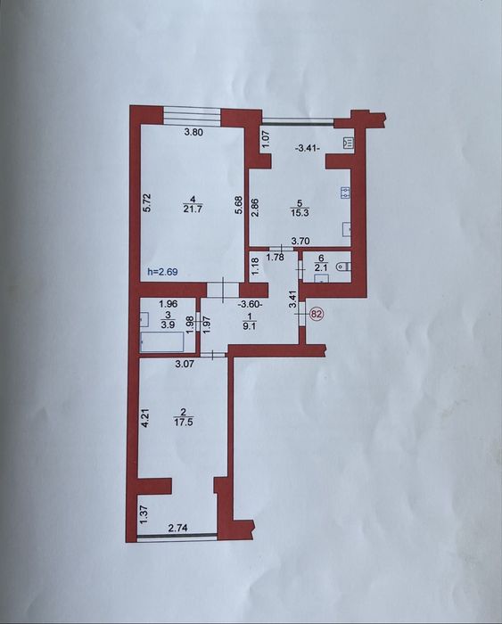 Квартира на вул. Теремнівська, 102 в Луцьку, ID 335657, фото №16