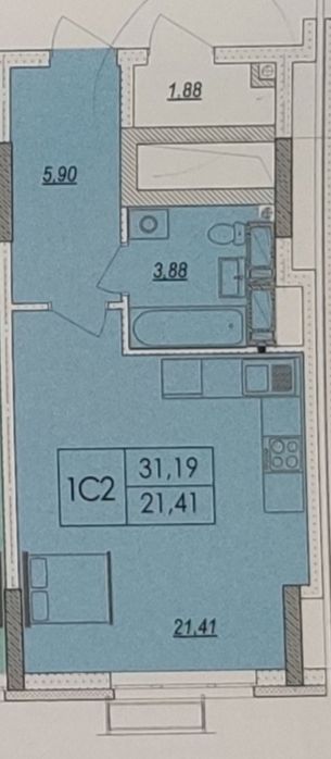 Квартира на вул. Бажана, 17 в Київ, ID 336858, фото №2
