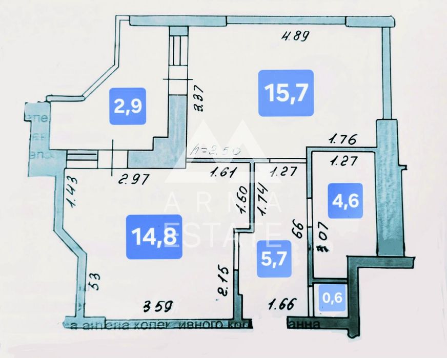 Квартира на Теплична, 42 в Києві, ID 337407, фото №20