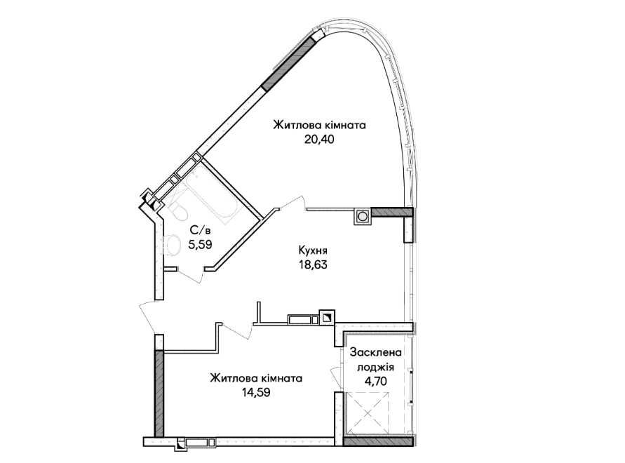 Квартира на Синергія Сіті в Київ, ID 337851, фото №5