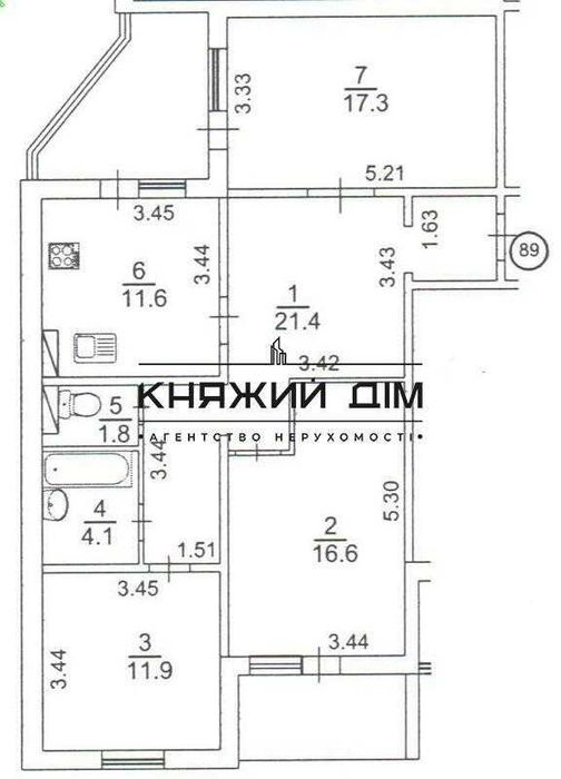 Квартира на вул. Ващенка, 3 в Києві, ID 338320, фото №17