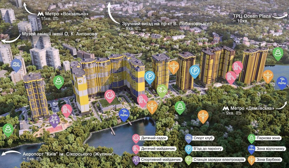 Квартира на вул. Кадетський Гай, 8 в Київ, ID 338399, фото №2