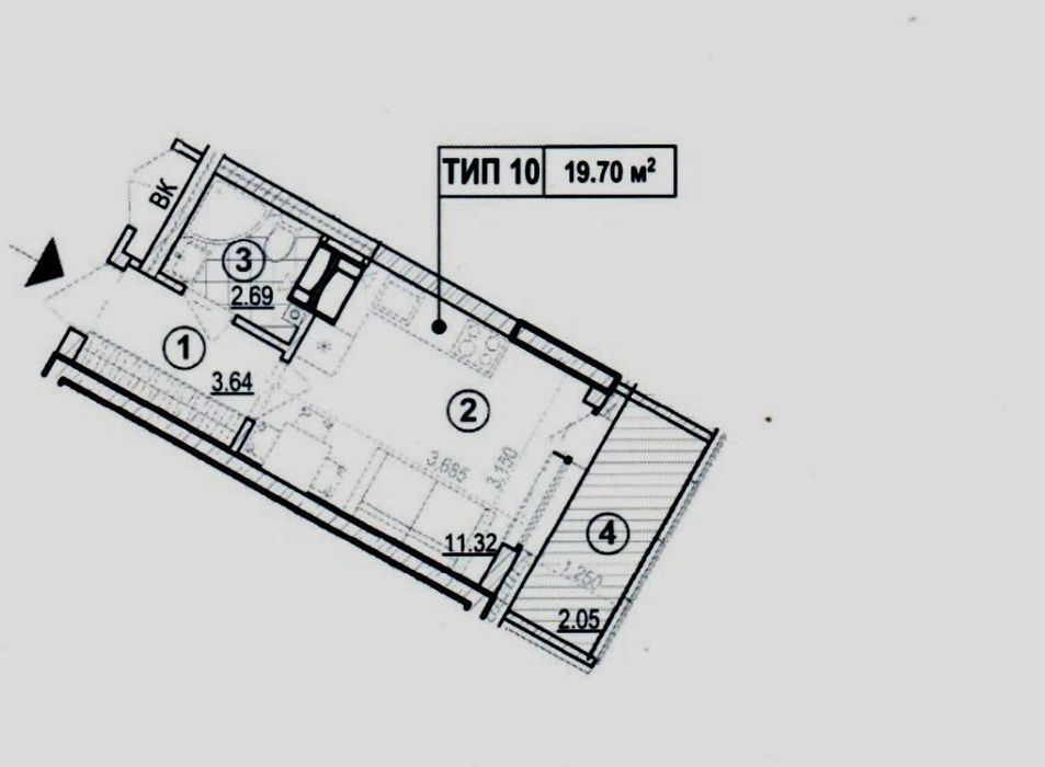 Квартира на вул. Глибочицька, 43 в Київ, ID 338814, фото №5