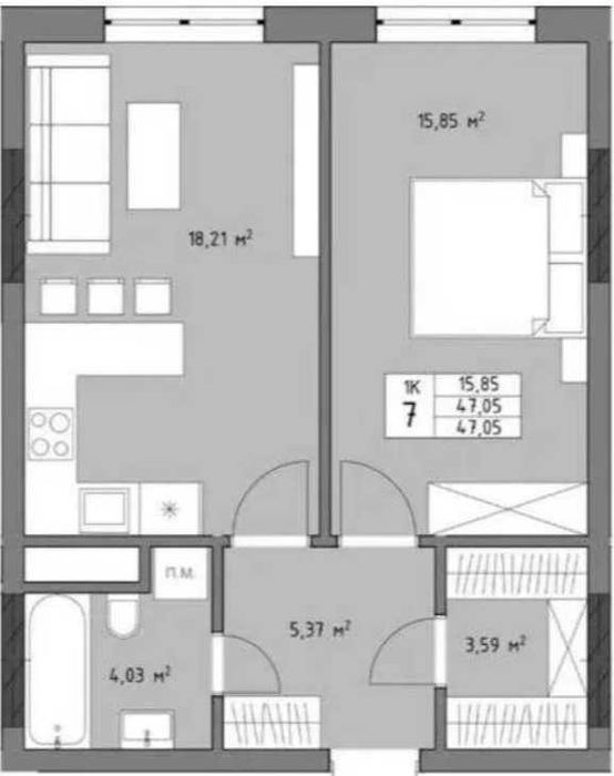 Квартира на вул. Трускавецька, 48б в Львові, ID 338905, фото №10