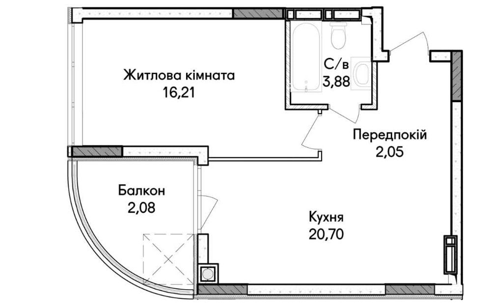 Квартира на Синергія Сіті в Києві, ID 339067, фото №6