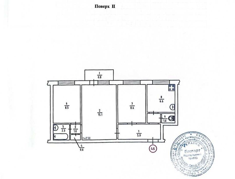 Квартира на вул. Тампере, 8Б в Києві, ID 339825, фото №23