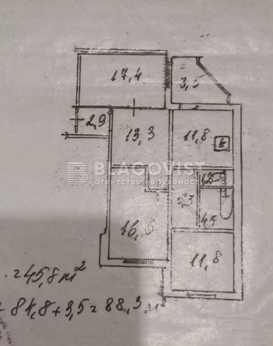 Квартира на вул. Лісківська, 22 в Києві, ID 340681, фото №18