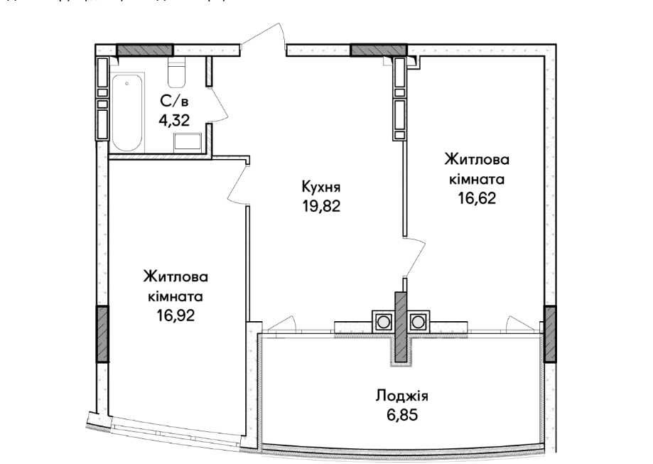 Квартира на ЖК Синергія Сіті в Києві, ID 341141, фото №9