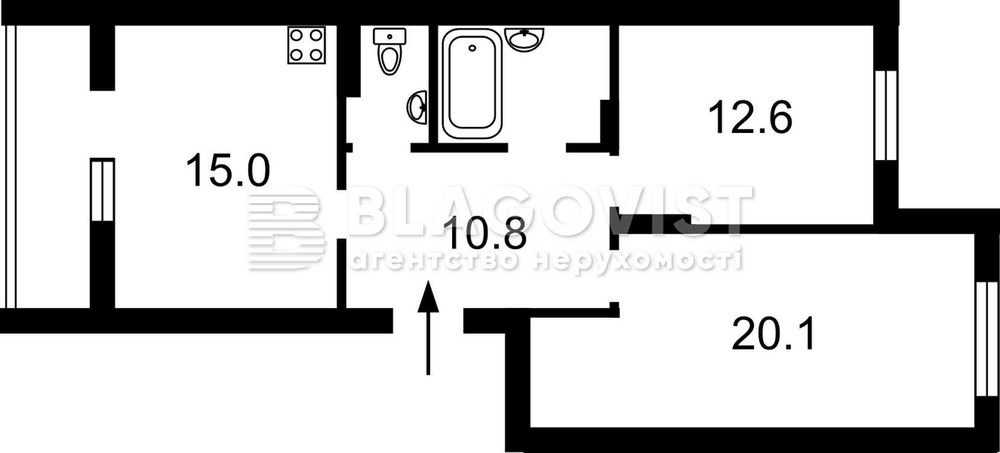 Квартира на вул. Кадетський Гай, 10 в Київ, ID 341444, фото №3