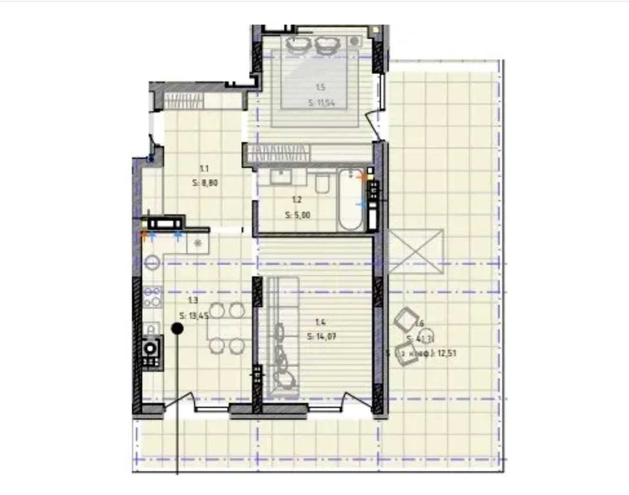 Квартира на ЖК «Кленовий Двір» в Львів, ID 341974, фото №5