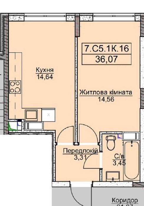 Квартира на Буча в Київ, ID 345882, фото №2