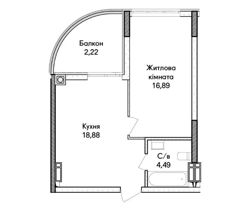 Квартира на Синергія Сіті в Київ, ID 345980, фото №4