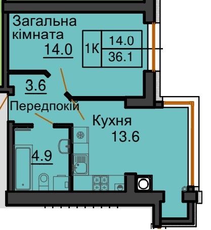 Квартира на ЖК «Софія Рояль» в Київ, ID 346063, фото №2
