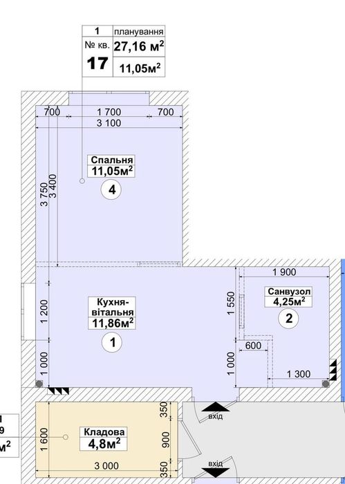 Квартира на ЖК Sanville Park в Київ, ID 346563, фото №2