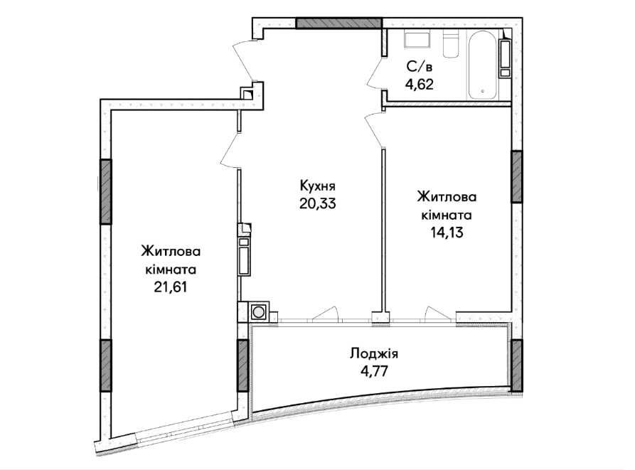 Квартира на Синергія Сіті в Києві, ID 347335, фото №6