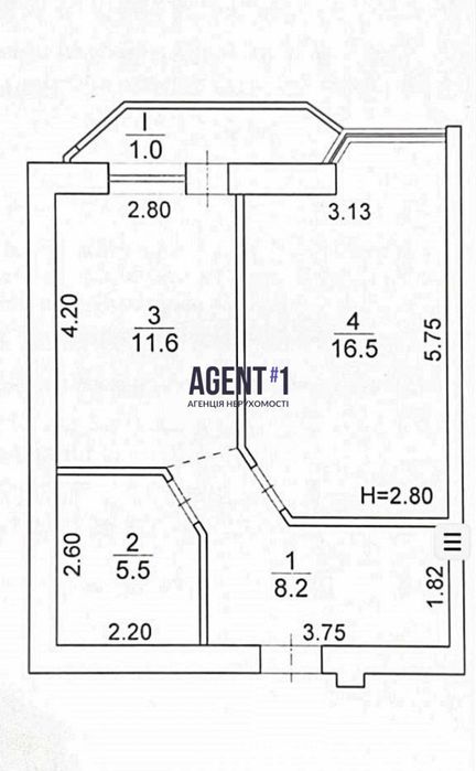 Квартира на вул. Тополева, 6 в Києві, ID 348259, фото №17