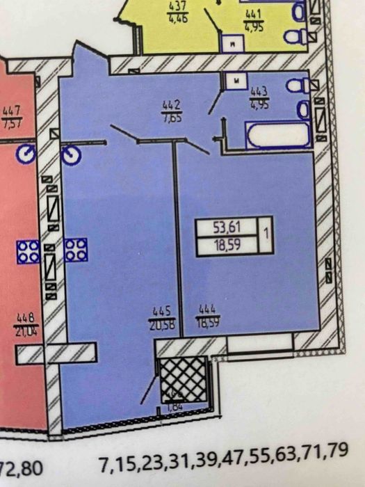 Квартира на вул. Героя України Дмитра Крамара, 6/2 в Хмельницький, ID 348093, фото №2