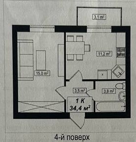Квартира на вул. Щаслива, 21 в Києві, ID 348444, фото №16