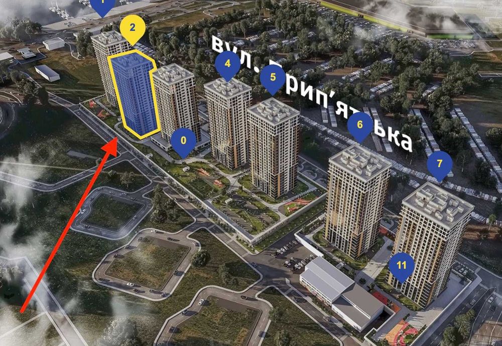 Купити квартиру за адресою ЖК Урлівський-1 в Київ на Findly.com.ua Квартира на ЖК Урлівський-1 в Київ, ID 348720, фото №1