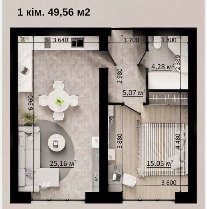 Квартира на Family Park Apartments в Києві, ID 349051, фото №7