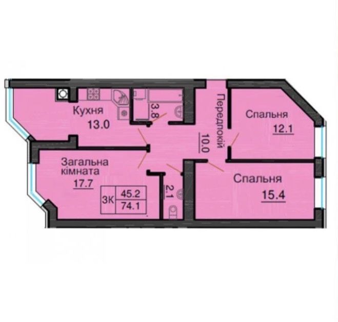Квартира на ЖК Софія Резиденс в Київ, ID 349352, фото №3