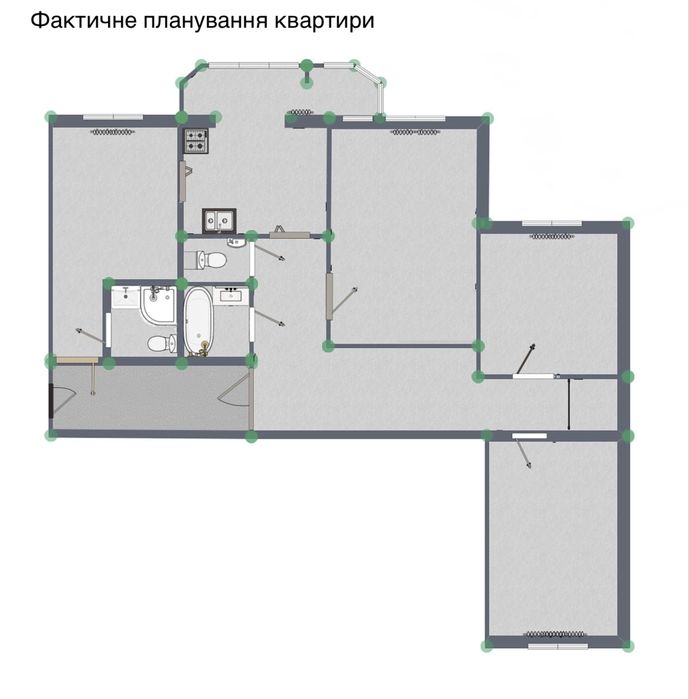 Квартира на біля метро Академмістечко в Київ, ID 350427, фото №2
