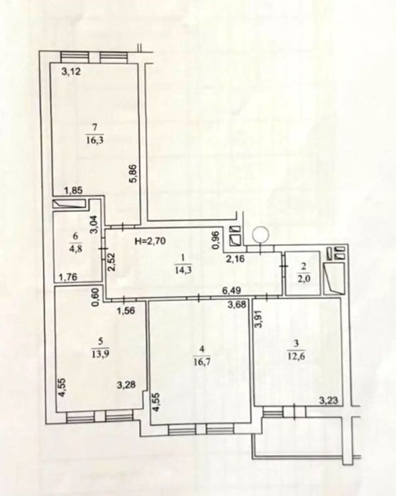 Квартира на вул. Олеся Бердника, 1 Д в Київ, ID 350506, фото №4