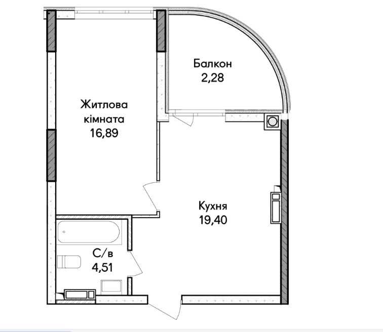 Квартира на Синергія Сіті в Київ, ID 350629, фото №5