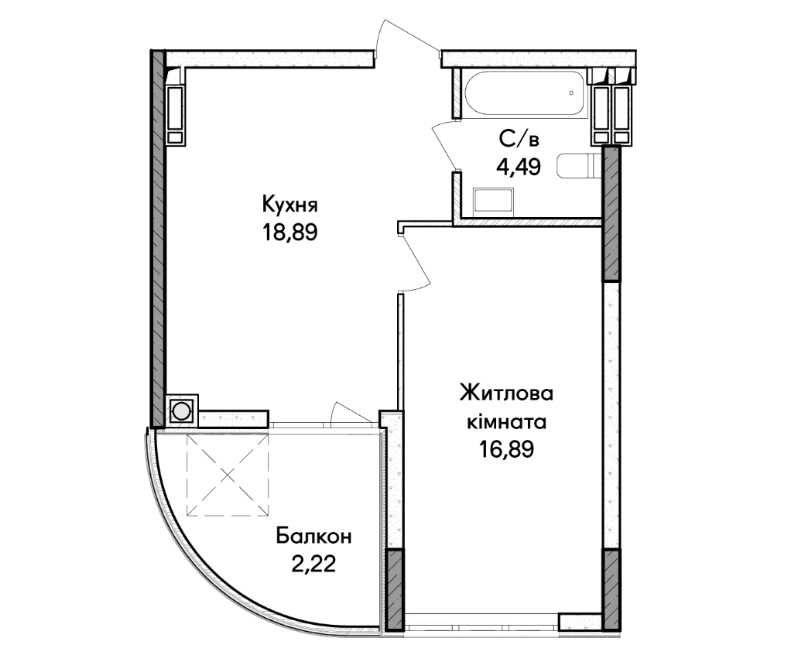 Квартира на Синергія Сіті в Києві, ID 350628, фото №6