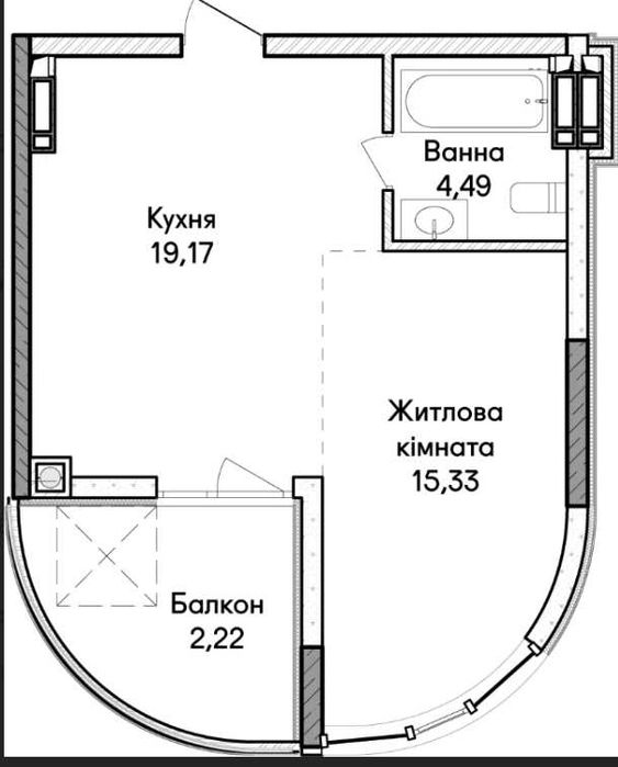 Квартира на вул. Синергія, 42 в Києві, ID 350665, фото №7