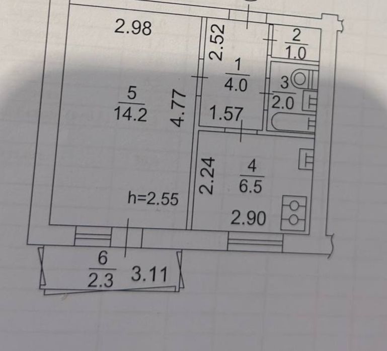 Квартира на вул. Богатирська, 10 в Києві, ID 351274, фото №11