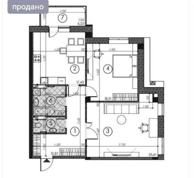 Квартира на ЖК «Савана сіті» в Києві, ID 351436, фото №9