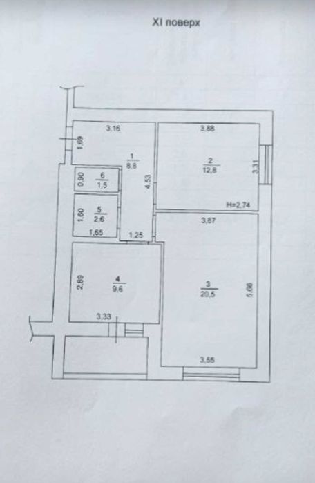 Квартира на вул. Соборна, 105в в Києві, ID 351774, фото №16