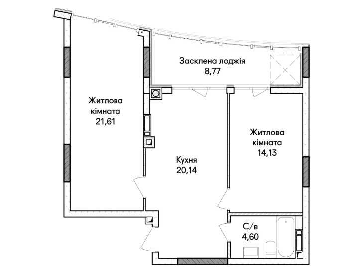 Квартира на ЖК «Синергія Сіті» в Києві, ID 351890, фото №6