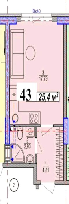 Квартира на біля метро Бориспільська в Київ, ID 358434, фото №2