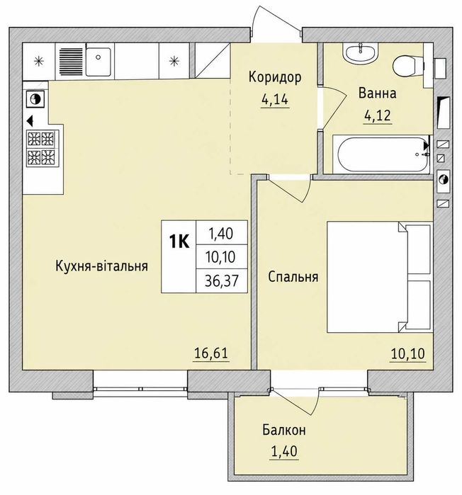 Квартира на ЖК Бургундія-3 в Київ, ID 352174, фото №1